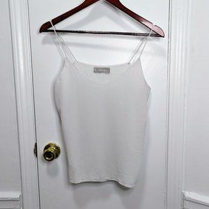 Everlane The Clean Silk Cami | Grey White | Size 6